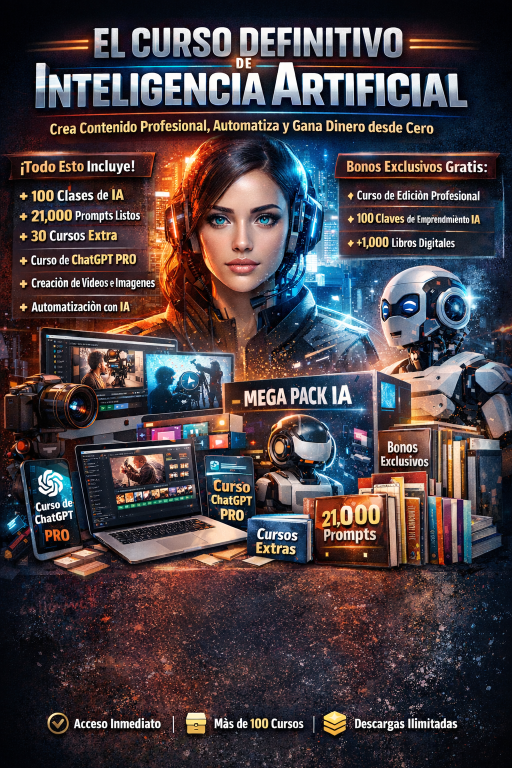 El Curso Definitivo de Inteligencia Artificial: Crea Contenido Prof...