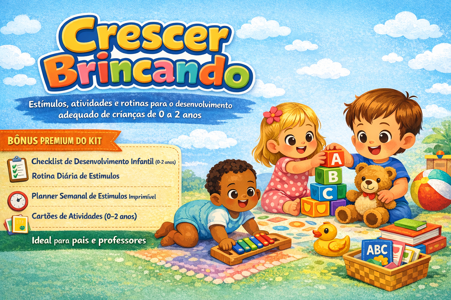 Crescer Brincando: Atividades para o Desenvolvimento de 0 a 2 anos ...
