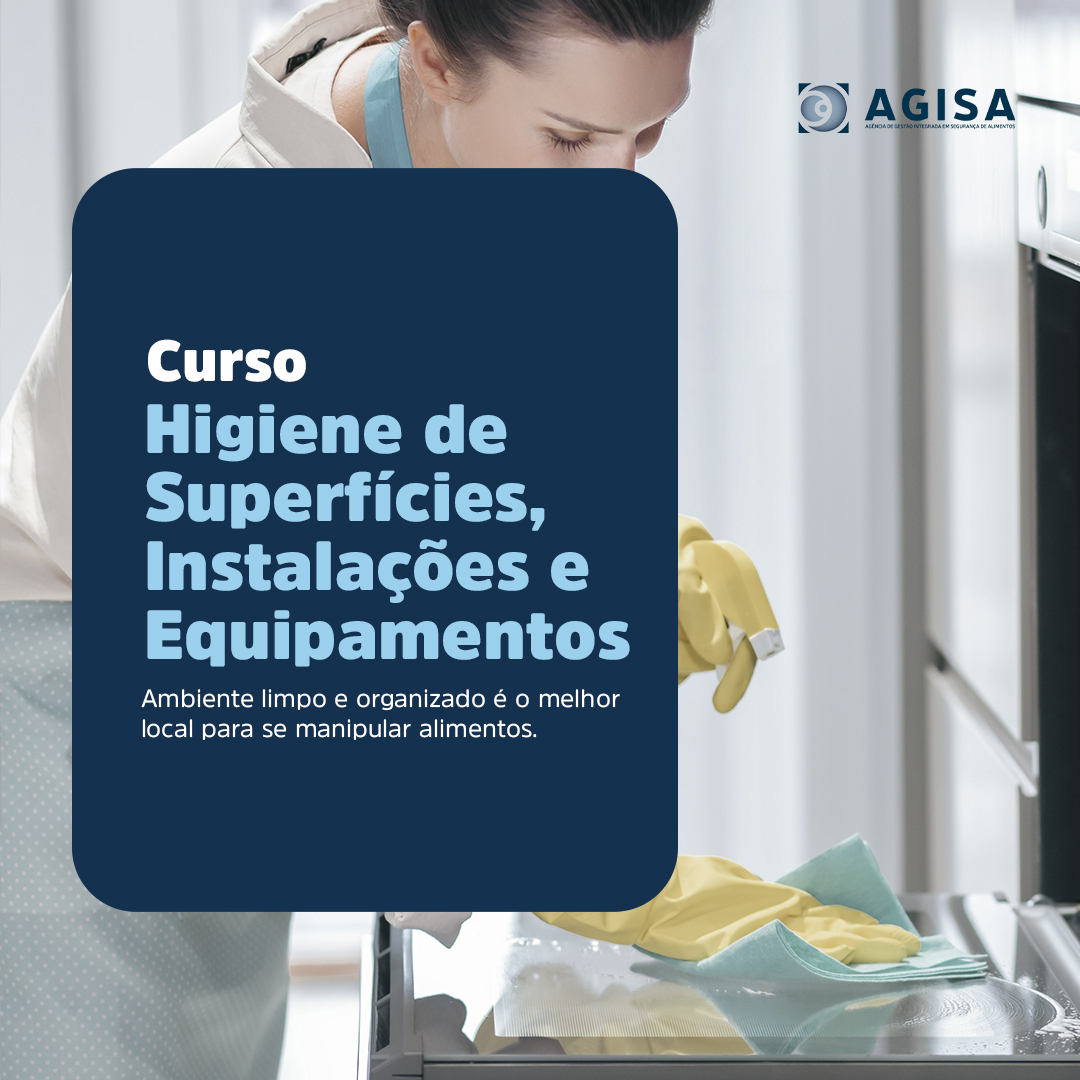 Curso de Higiene de Superfícies, Instalações e Equipamentos- Série POPs