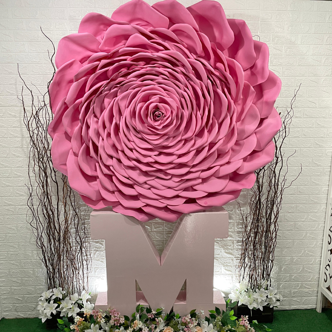 Moldes de Rosa Gigante de EVA Para Imprimir: Como Fazer Rosas Gigantes de EVA Para Decoração e Eventos