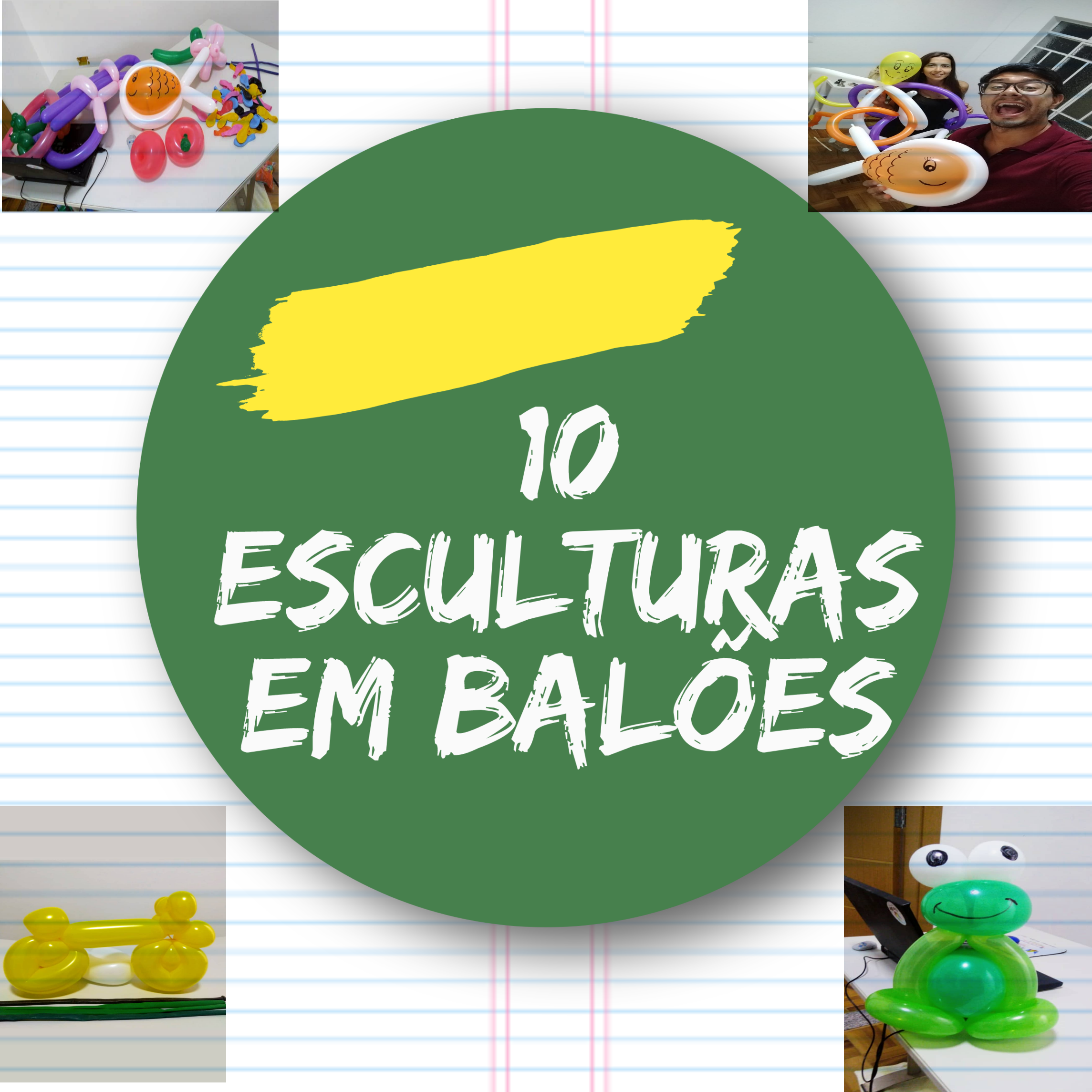 Imagem de capa para o Curso online Curso Escultura em balões 