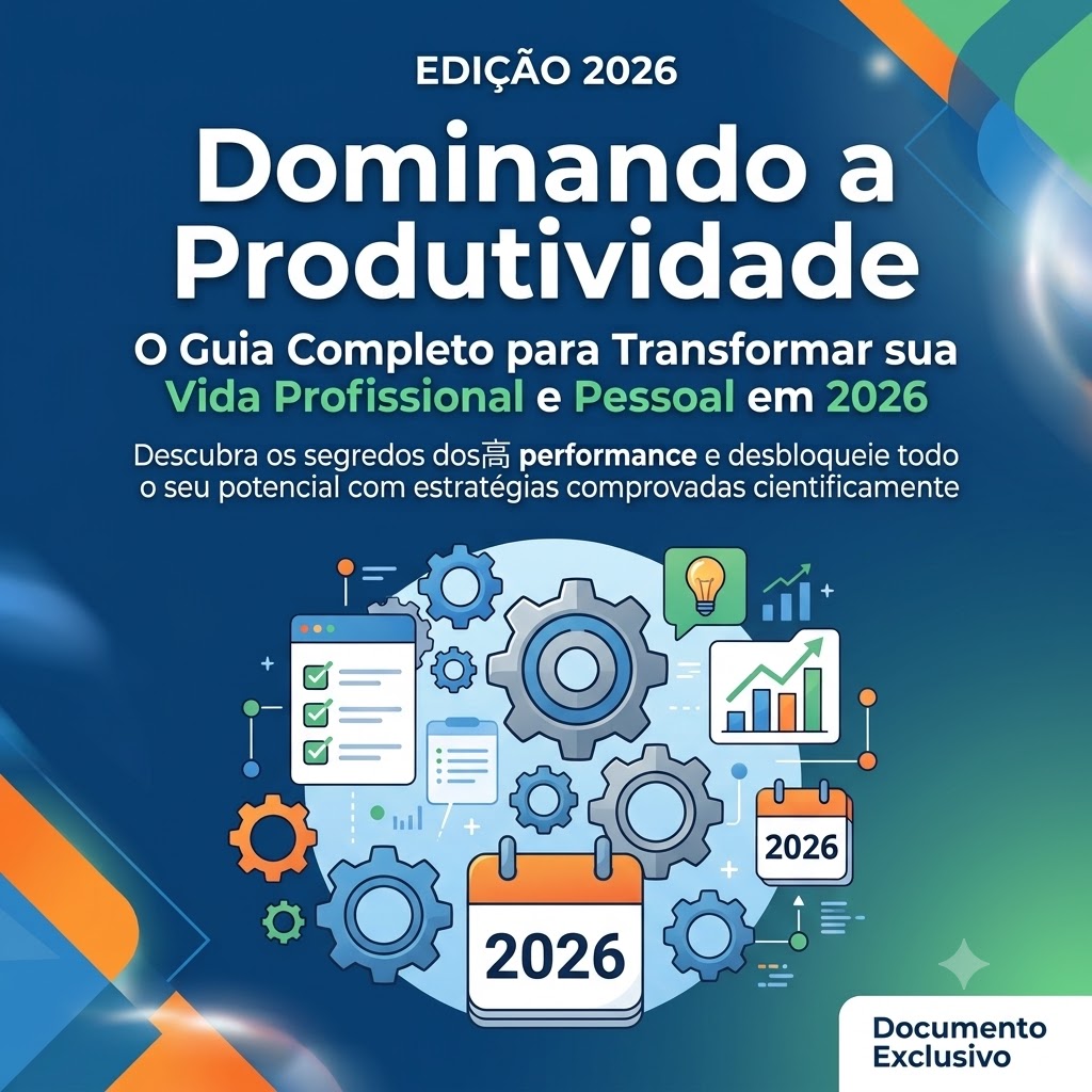 Capa do e-book: Dominando a Produtividade
