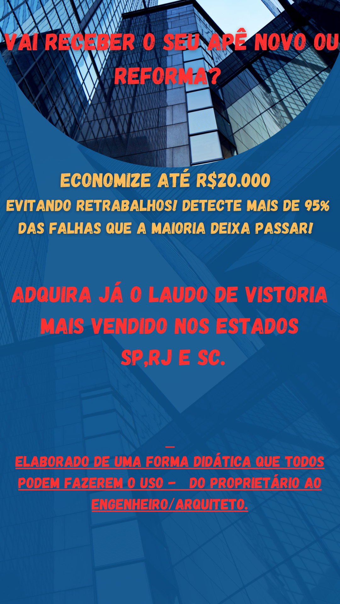 CHECKLIST - RECEBENDO O APÊ NOVO OU REFORMADO (PARA PROPRIETÁRIO, ENGENHEIRO , ARQUITETO E EMPREITEIRO).