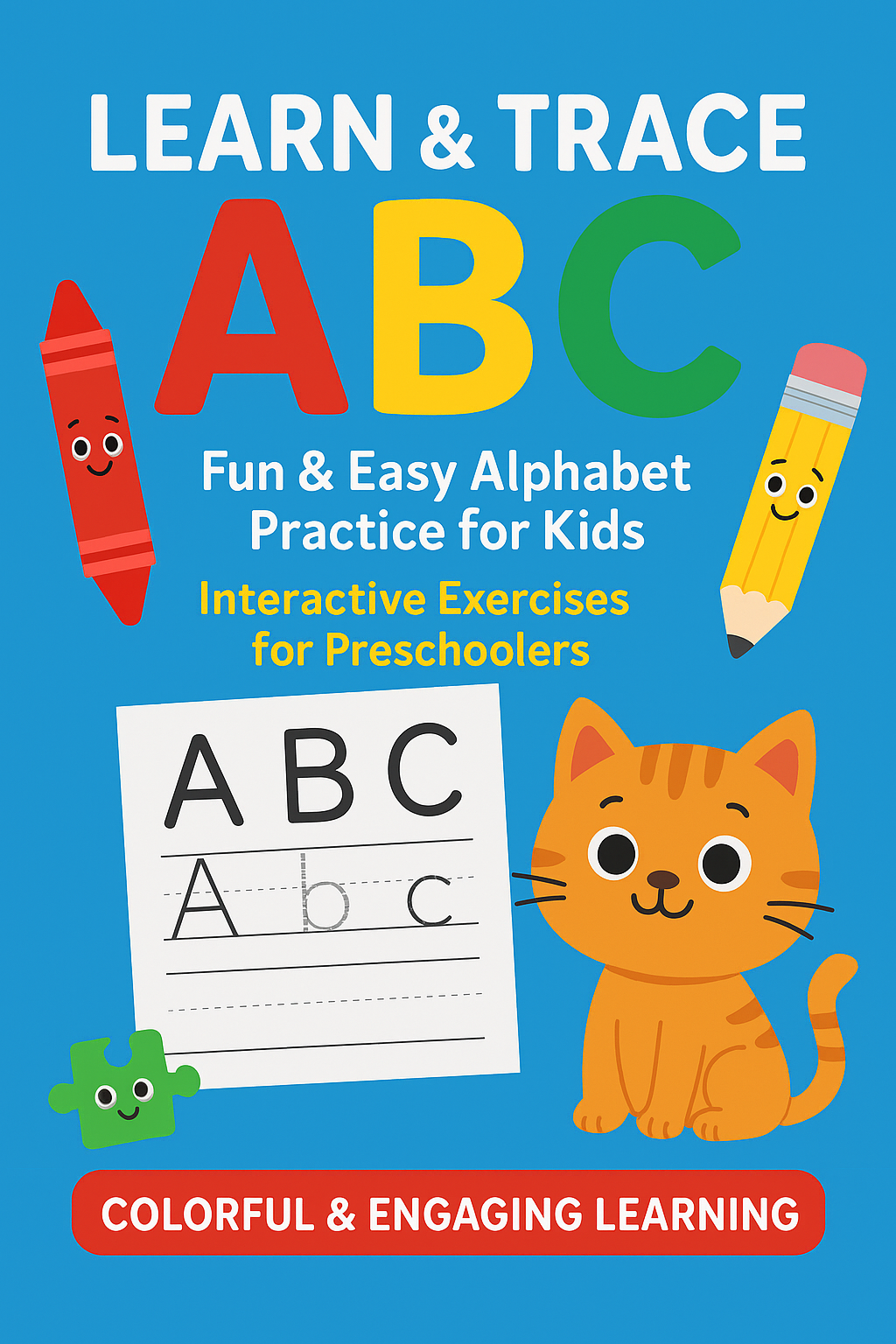 "Learn & Trace ABC – Fun & Easy Alphabet Practice for Kids"