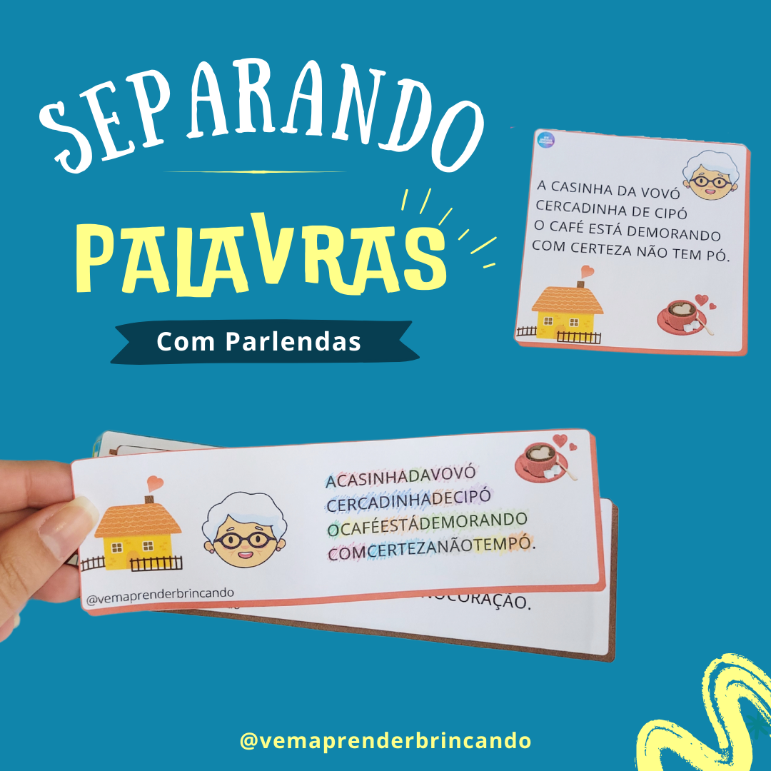 Separando Palavras - Vem Aprender Brincando | Hotmart