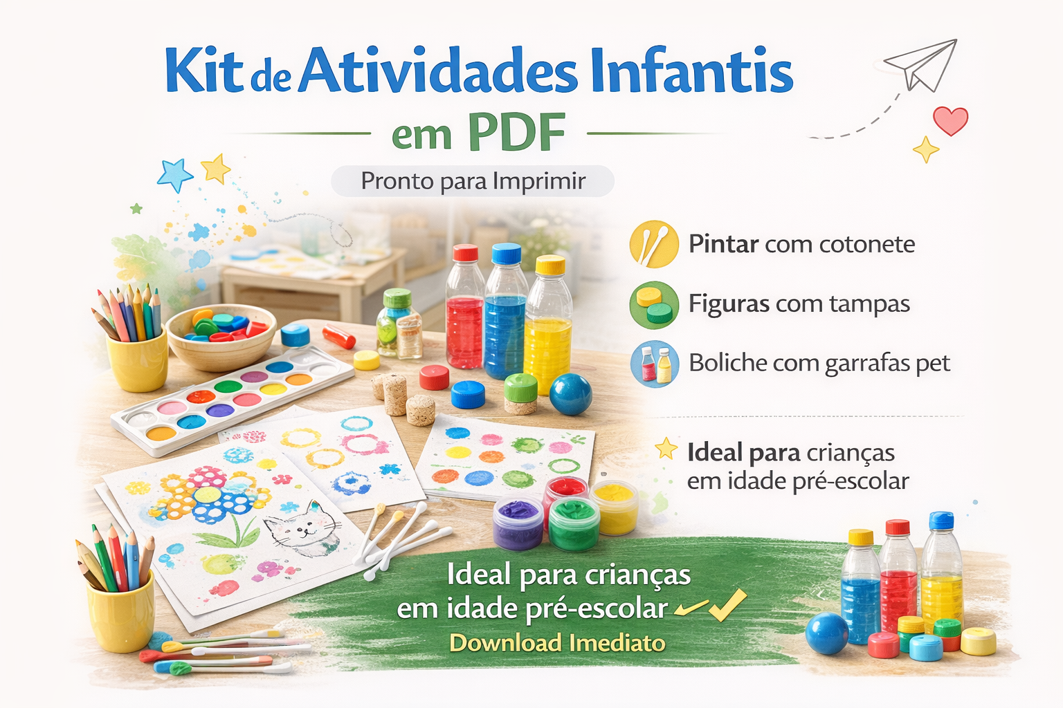 Kit de Atividades para Crianças | Aprender Brincando | Hotmart