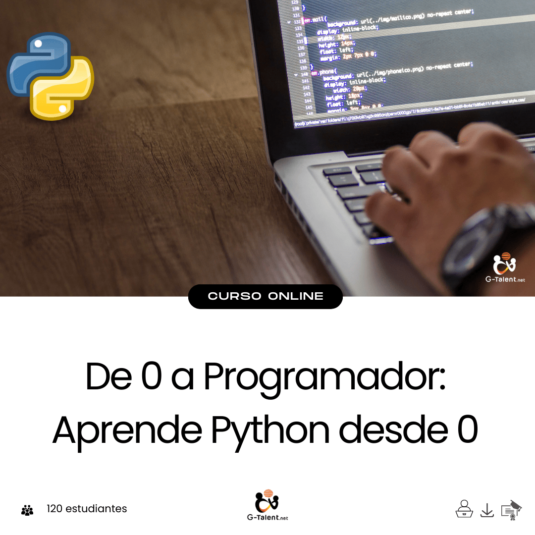 De 0 a Programador: Aprende Python desde 0 - G-Talent | Hotmart
