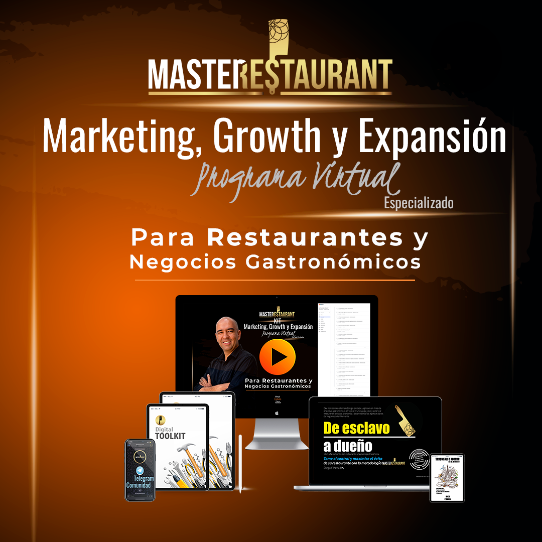 Imagen de portada para Curso online Kit de Growth, Marketing y Expansión Para restaurantes y negocios gastronómicos (Incluye Toolkit Digital)