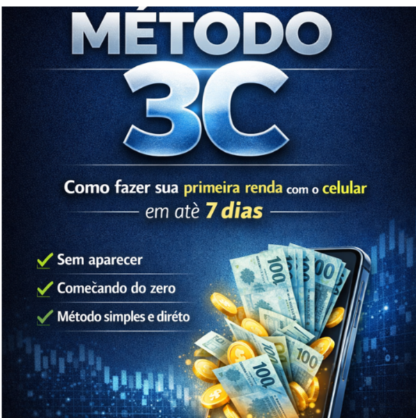 Método 3C: Renda Extra Sem Aparecer Pelo Celular | Hotmart
