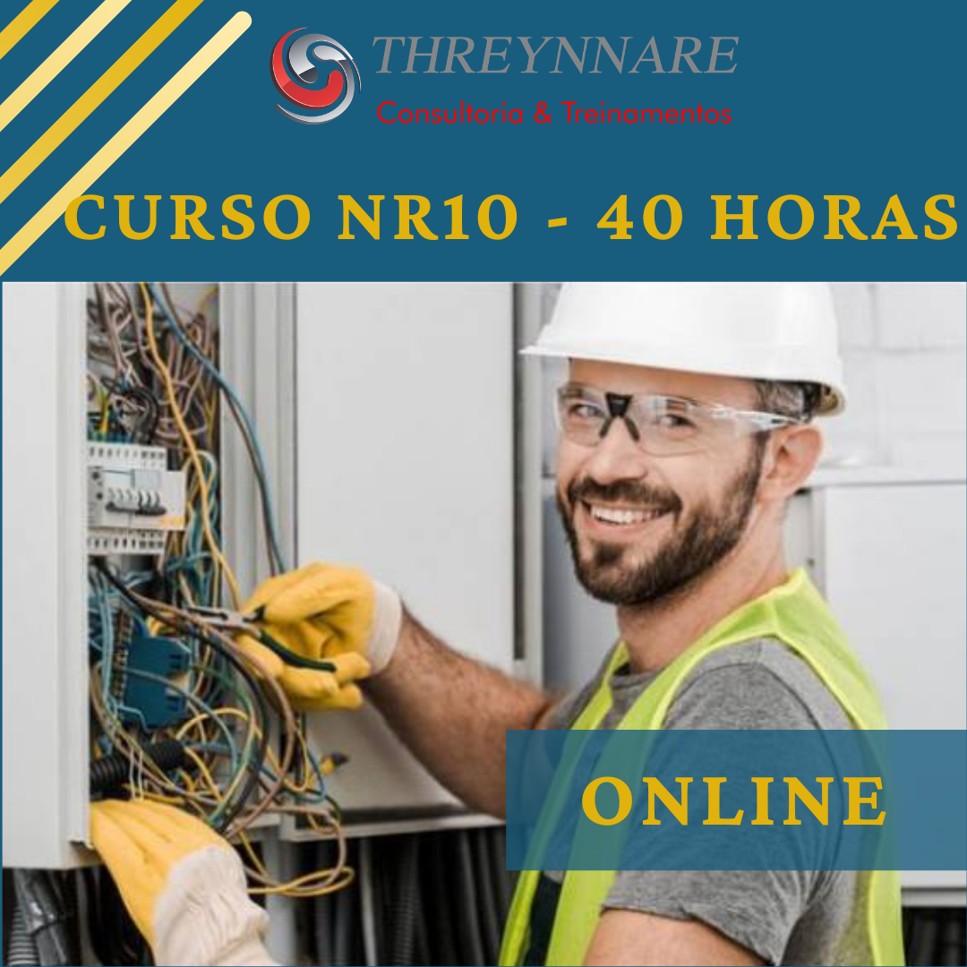 Imagem de capa para o Curso online Curso NR10 Básico 40hs - Segurança em Instalações e Serviços em Eletricidade