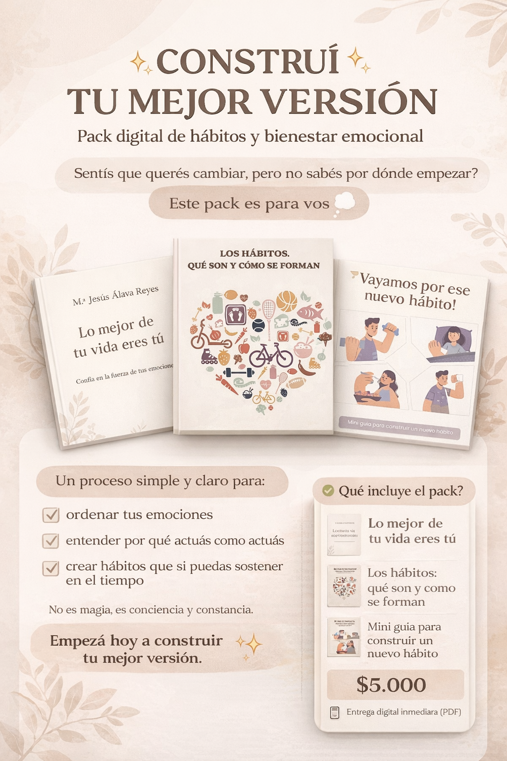 Transforma tu vida: Un camino hacia el bienestar emocional y hábito...