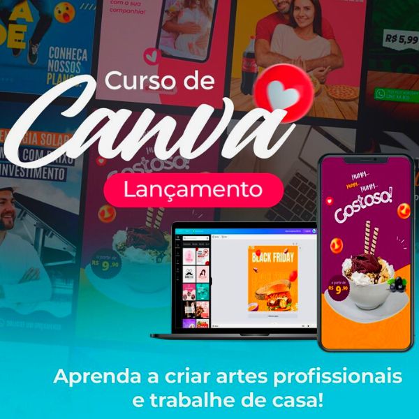 Imagem de capa para o Curso online Curso de Canva Completo