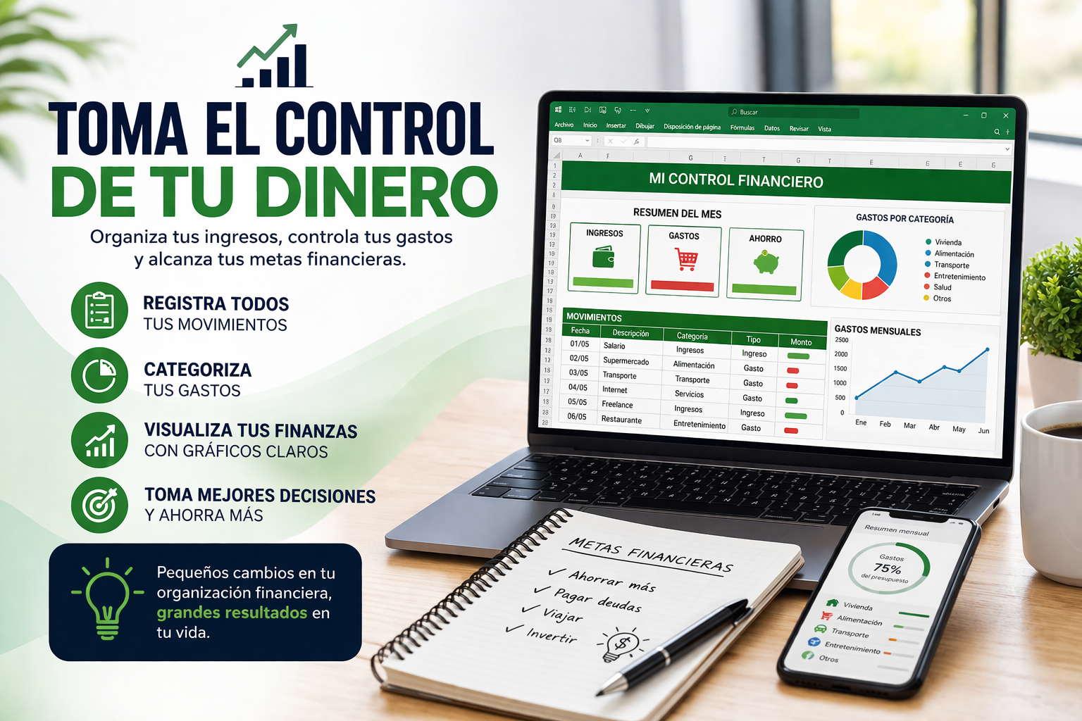 Controla tu Dinero: Estrategias Simples para Ahorrar y Planificar