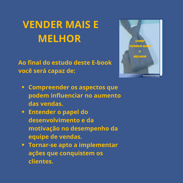 COMO VENDER MAIS E MELHOR
