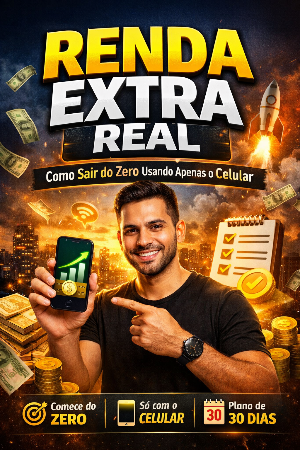 Renda Extra Real: Como Sair Do Zero Usando Apenas o Celular - Ivan...