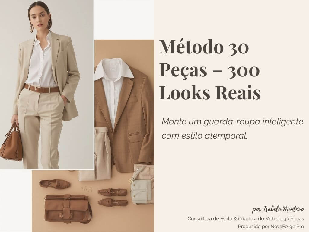 Método 30 Peças — 300 Looks Reais (com 3 bônus gratuitos)