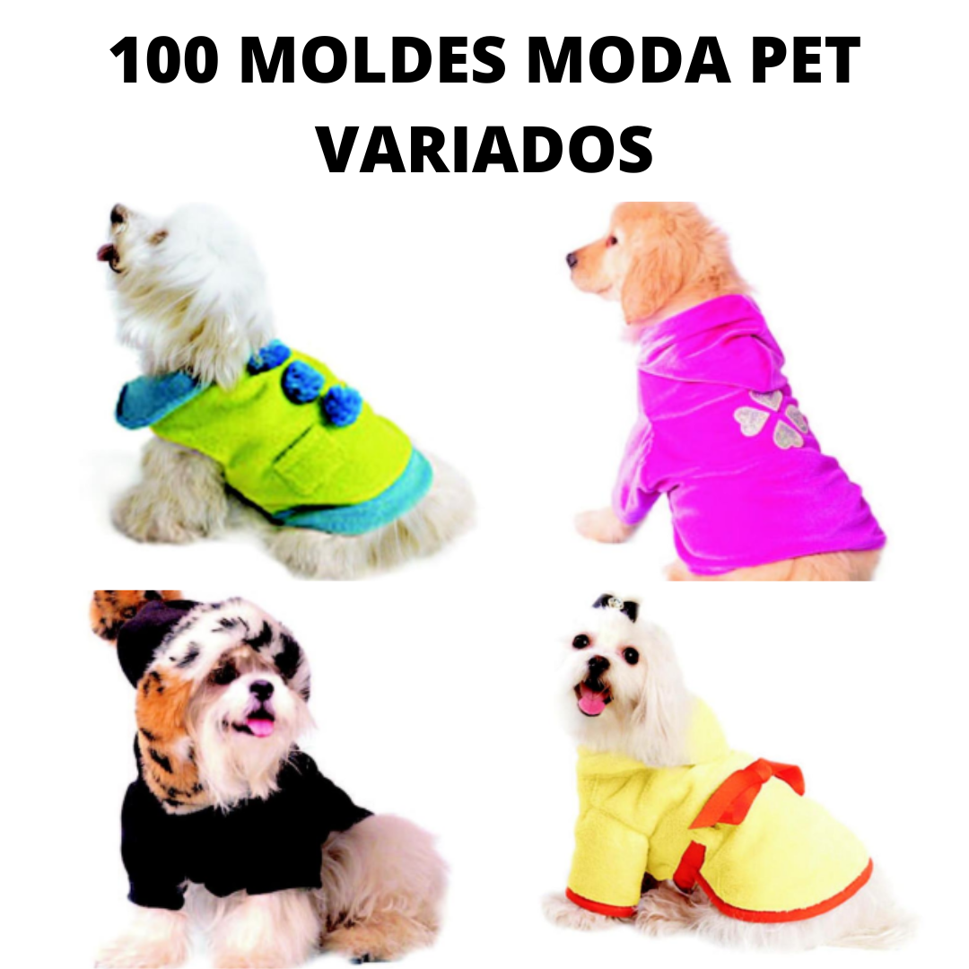 PACOTE  MODA PET COM 100 MOLDES 