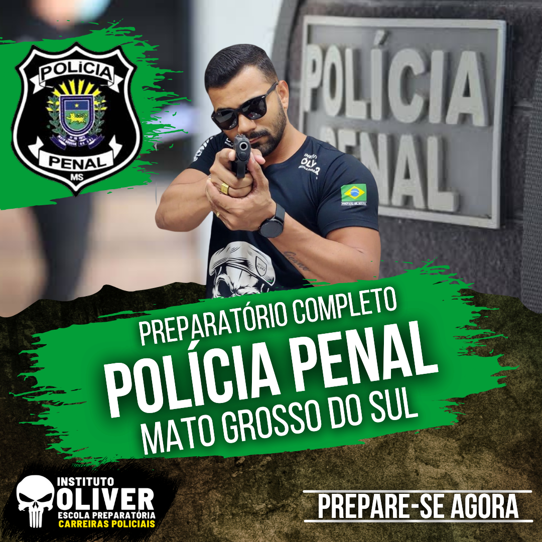 Imagem de capa para o Curso online 👮‍♂️Preparatório Completo POLÍCIA PENAL do Mato Grosso do Sul 👮‍♂️ PP-MS - Instituto Óliver