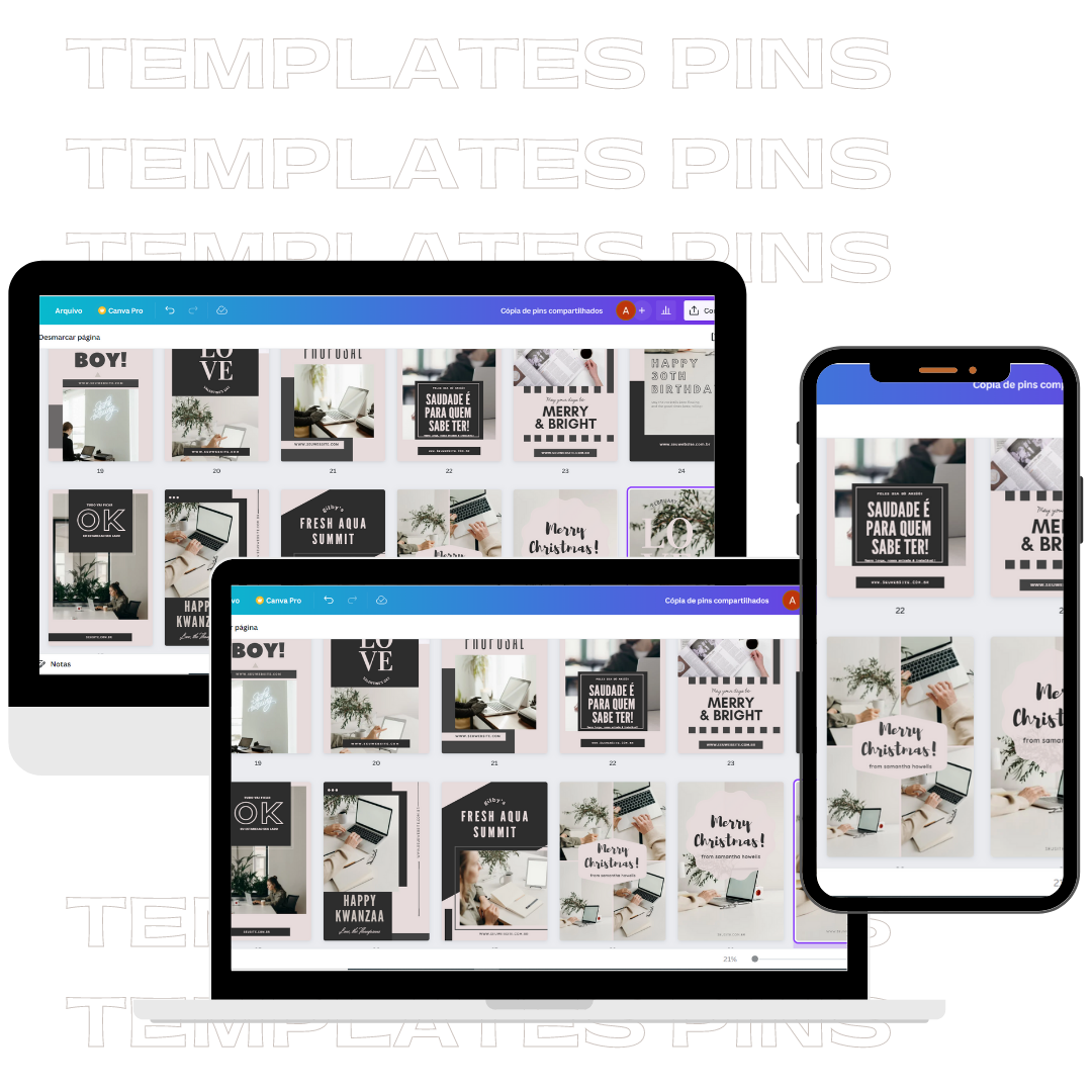 Templates de pins virais