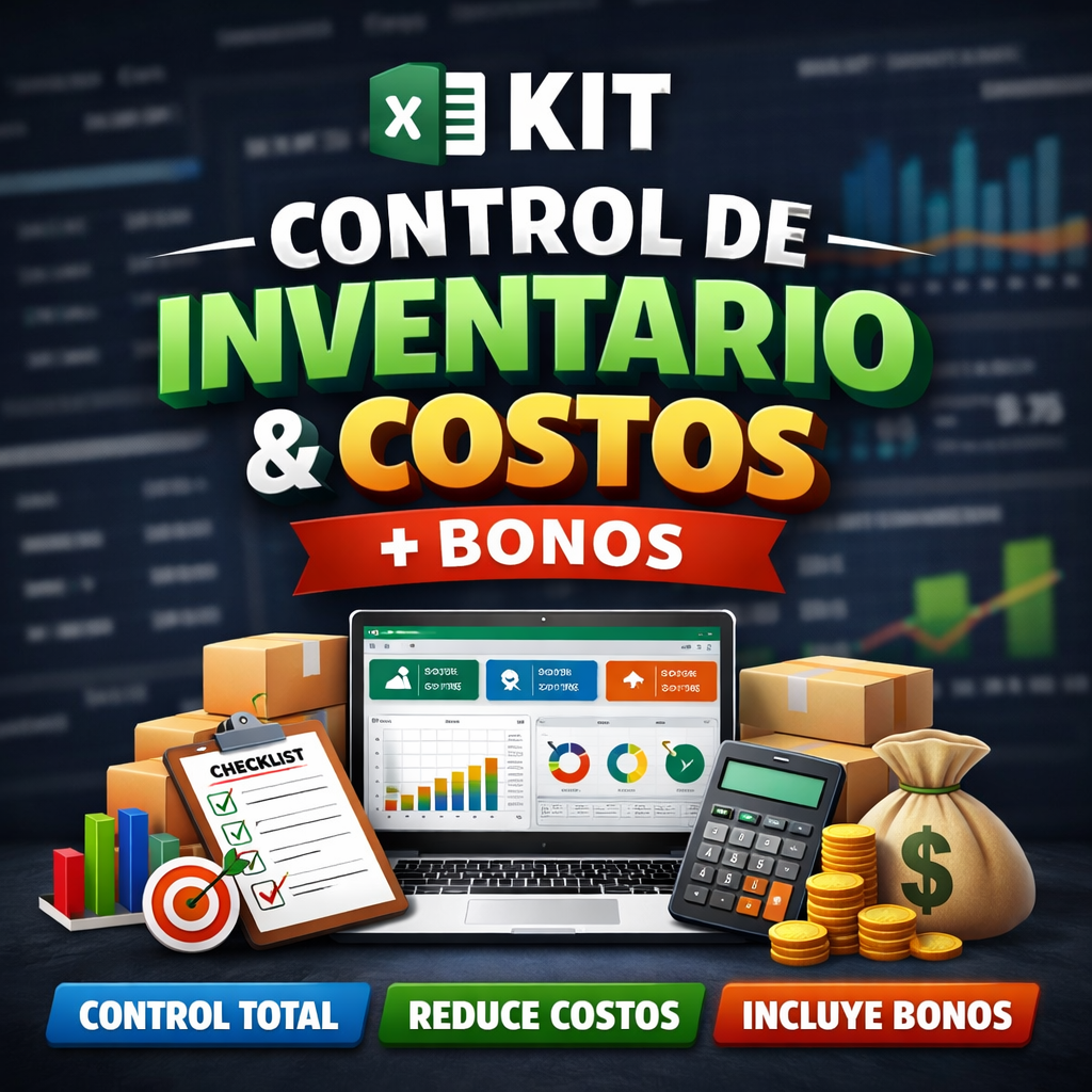 📦 Kit Control de Inventario & Costos Pro + Bonos - Digital Pro...