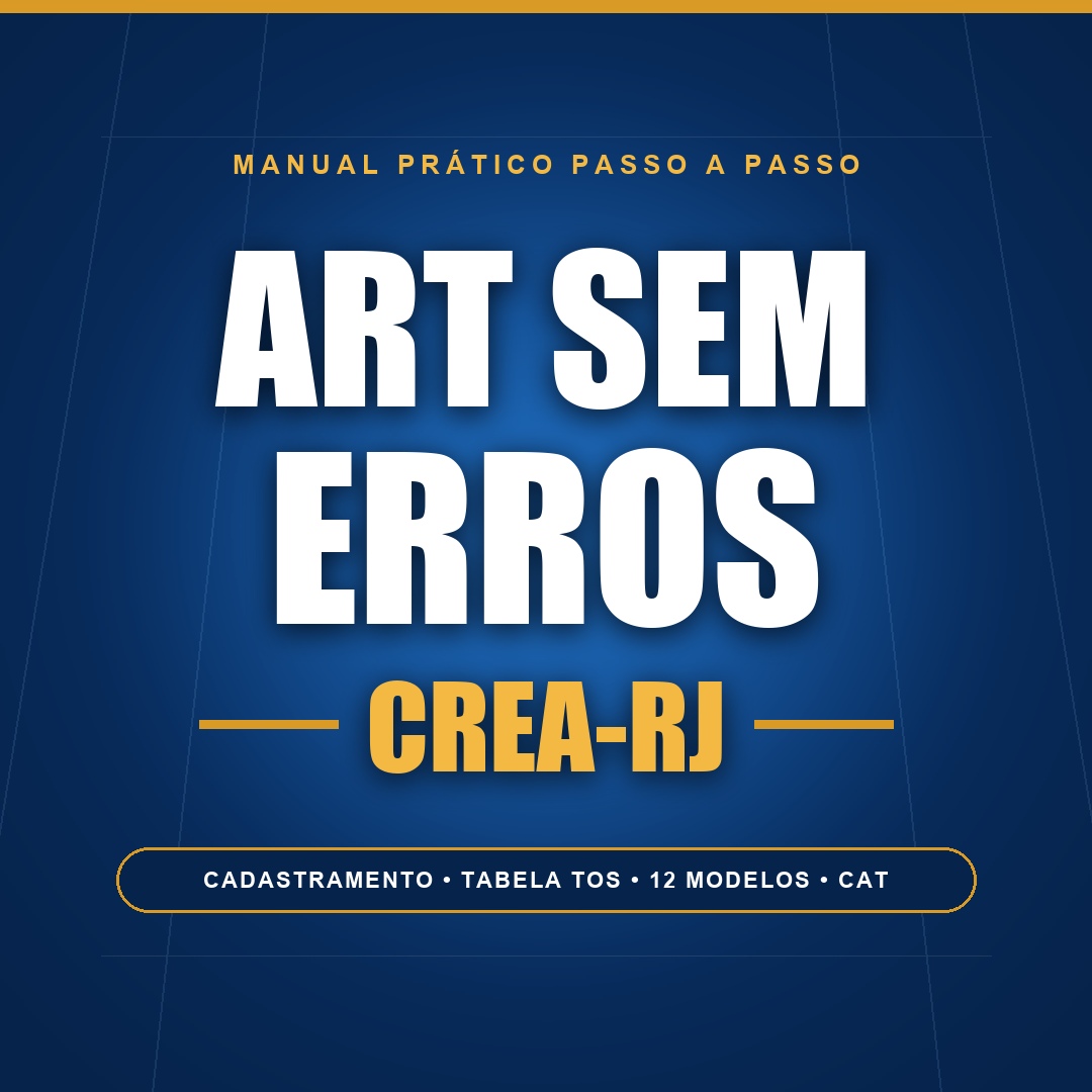 Capa do Manual ART Sem Erros CREA-RJ