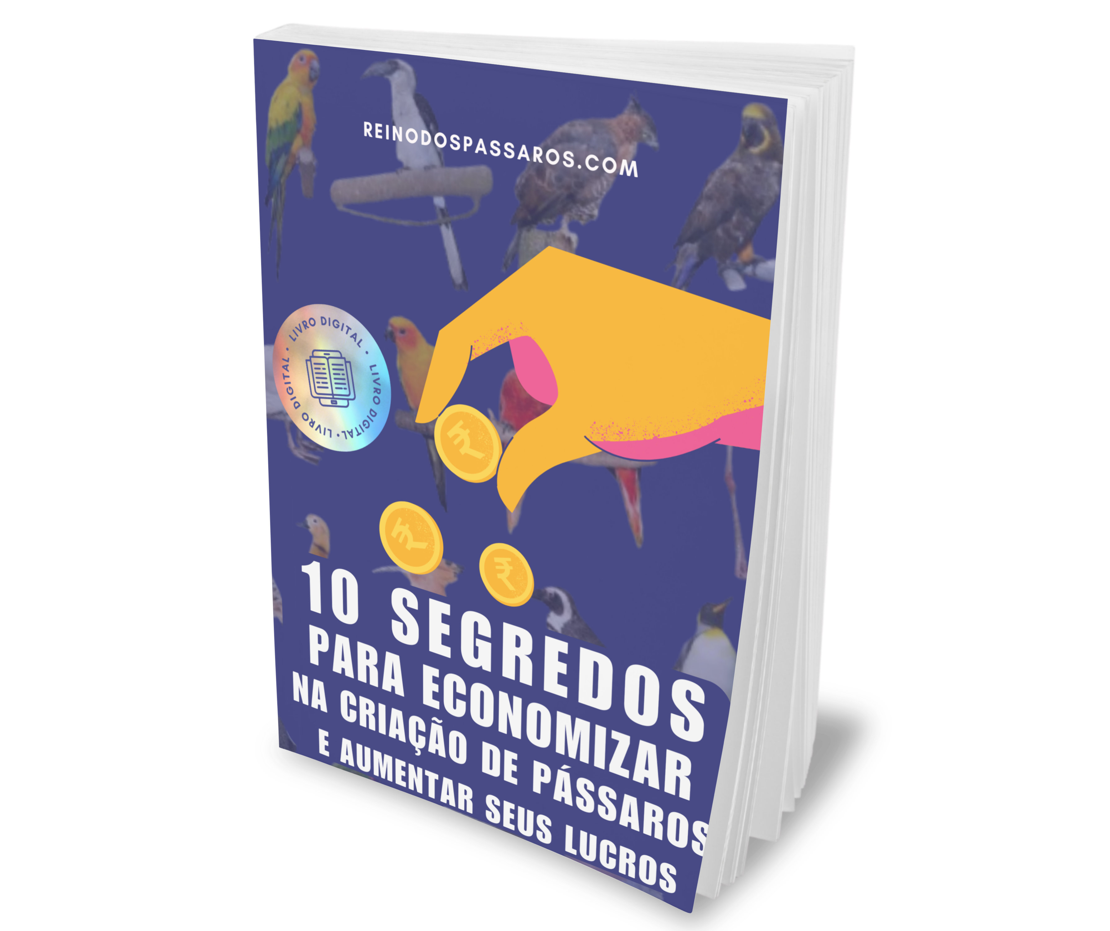 Imagem de capa para o Ebook 10 Segredos para Economizar na Criação de Pássaros e Aumentar Seus Lucros