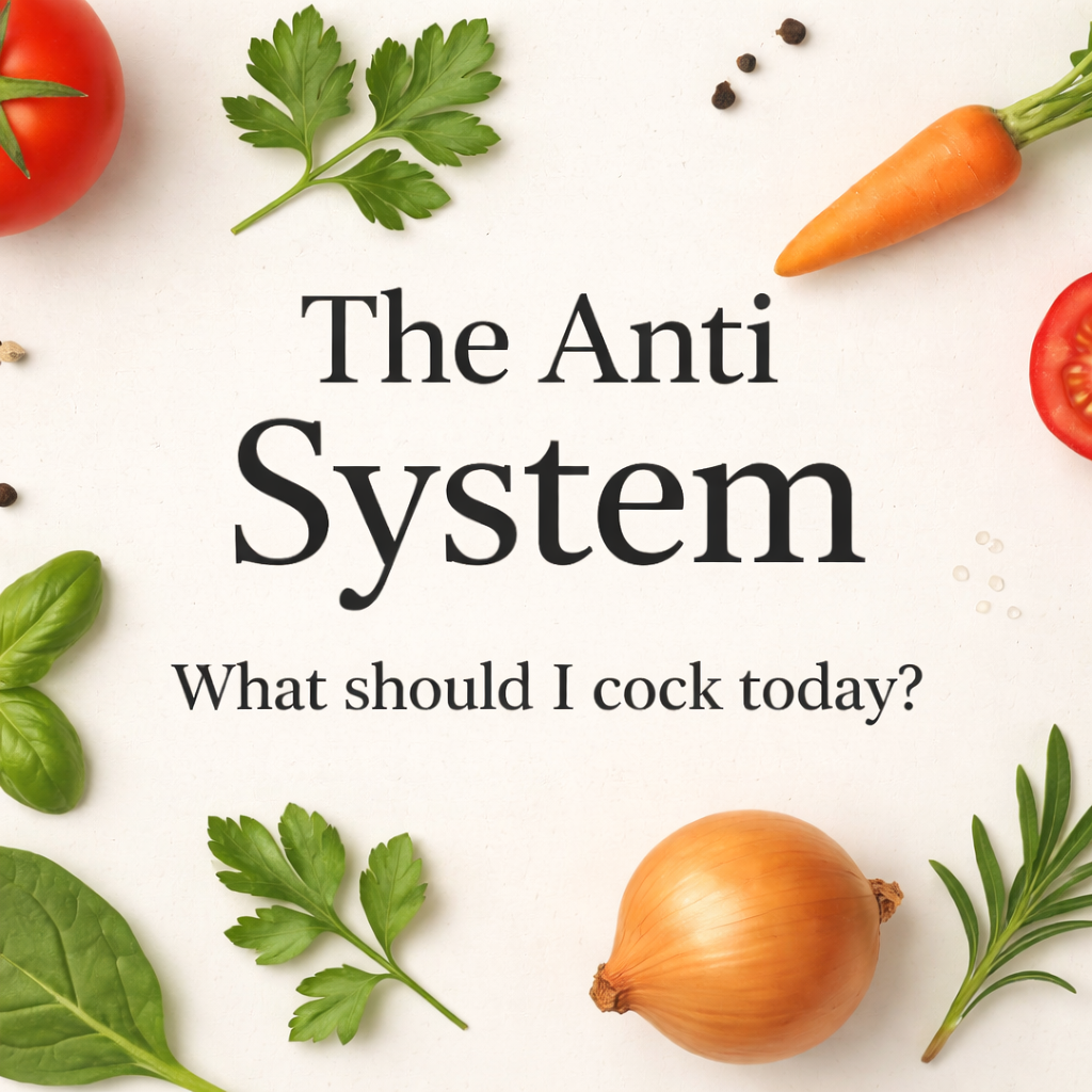 Anti Cook The Anti-System: What should I cook today? | Hotmart