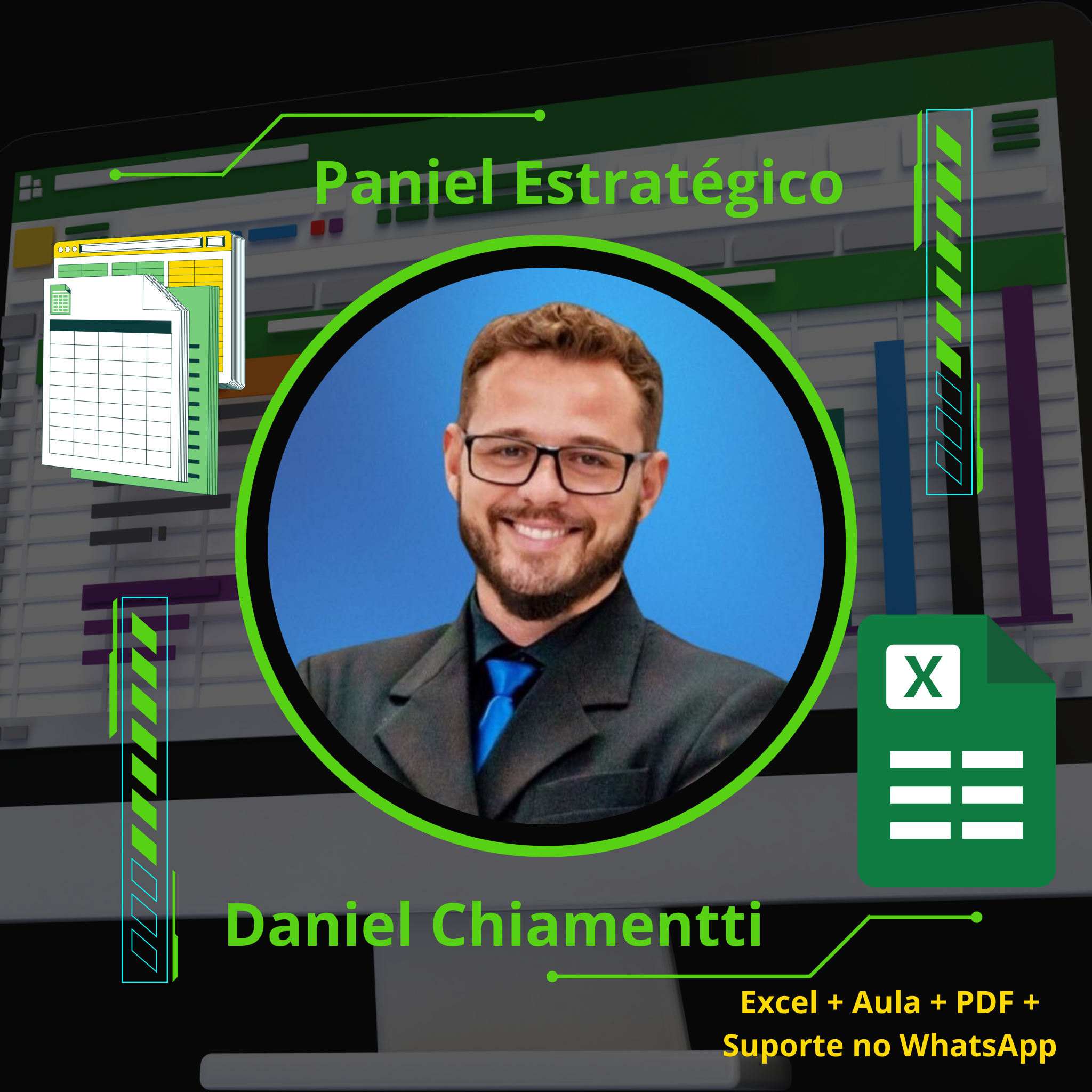 Imagem de capa para o Curso online Excel Estratégico com Aula e suporte WhatsApp