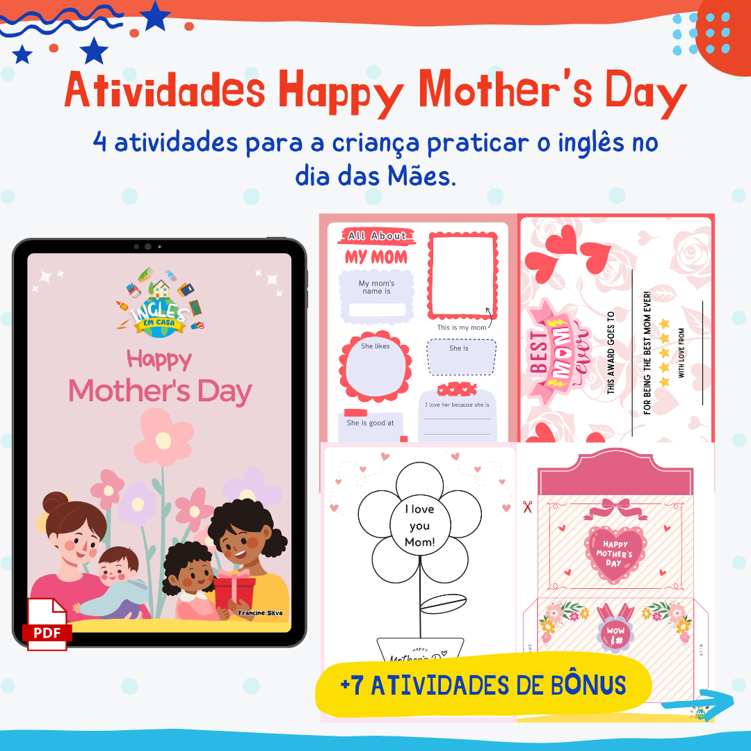 Atividades Happy Mother's Day - Inglês em Casa | Hotmart