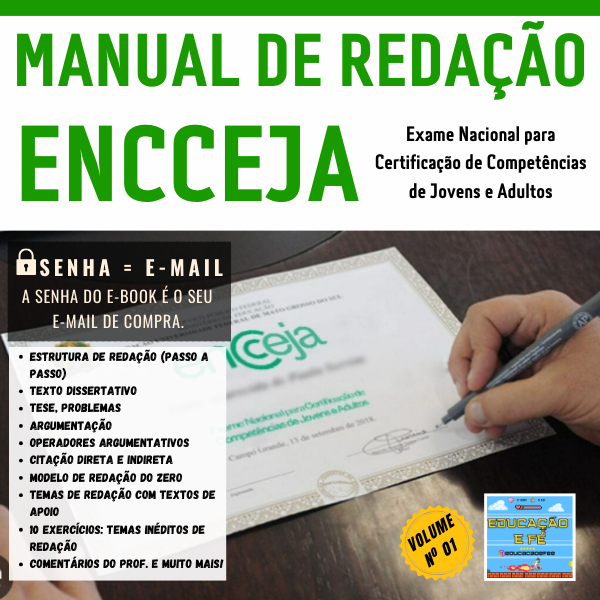 MANUAL DE REDAÇÃO ENCCEJA - Prof. Pascoal | Hotmart