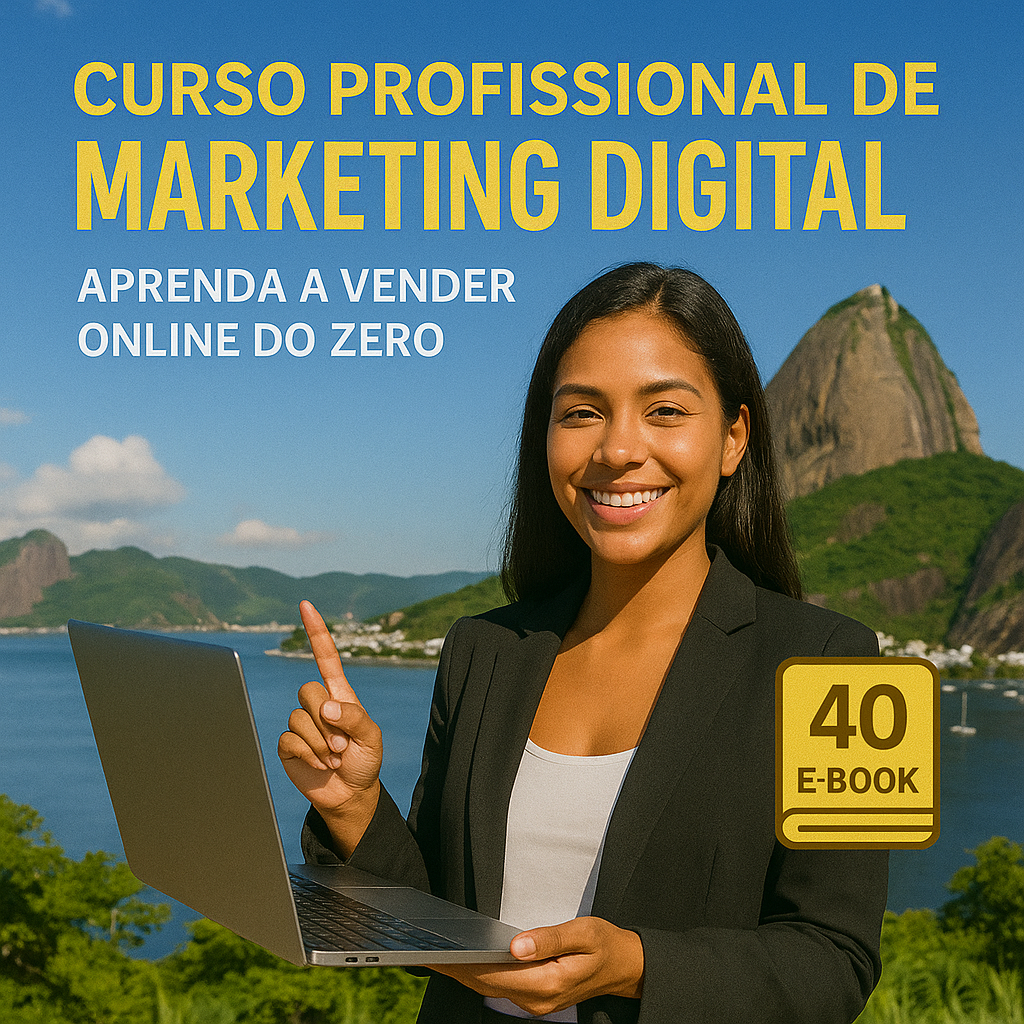 Aprenda a vender online – Curso de Marketing Digital com 40 eBooks