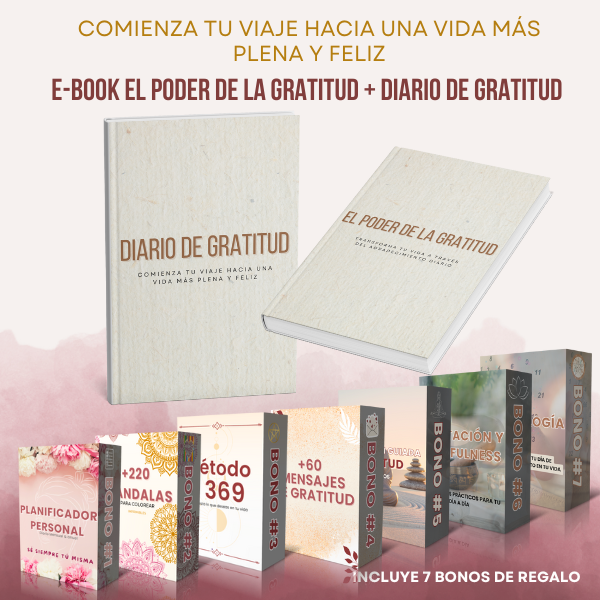 El poder de la Gratitud + Diario de Gratitud: Comienza tu viaje hac...