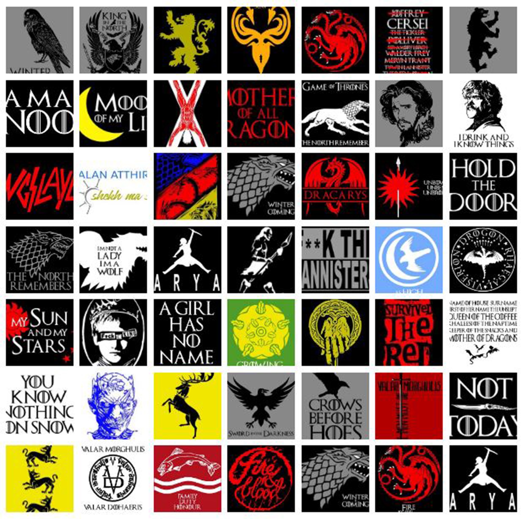 Game of Thrones 47 Vector Pack SVG EPS DXF PDF STUDIO3 JPG PREVIEW...