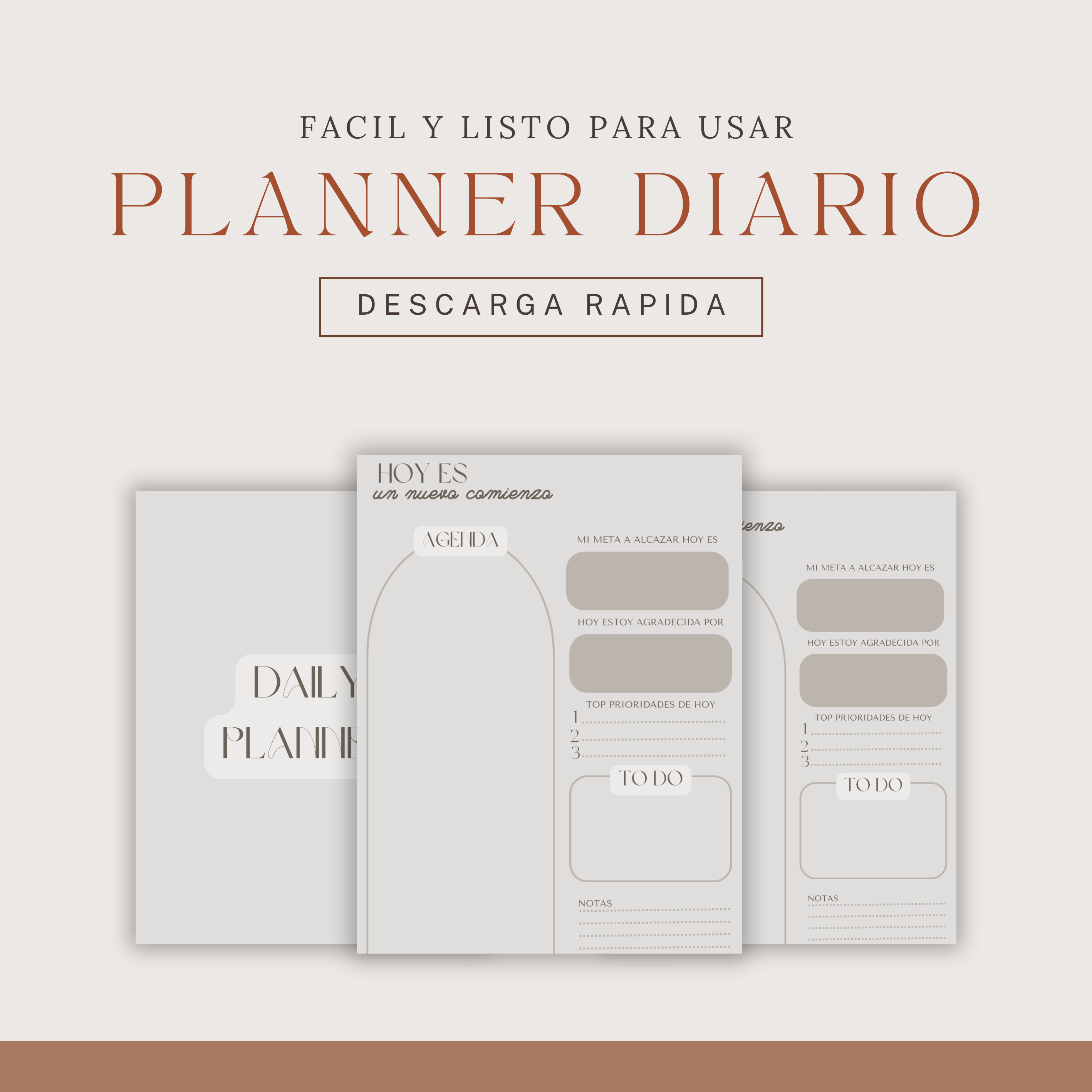 Academic Planner Page Mockup