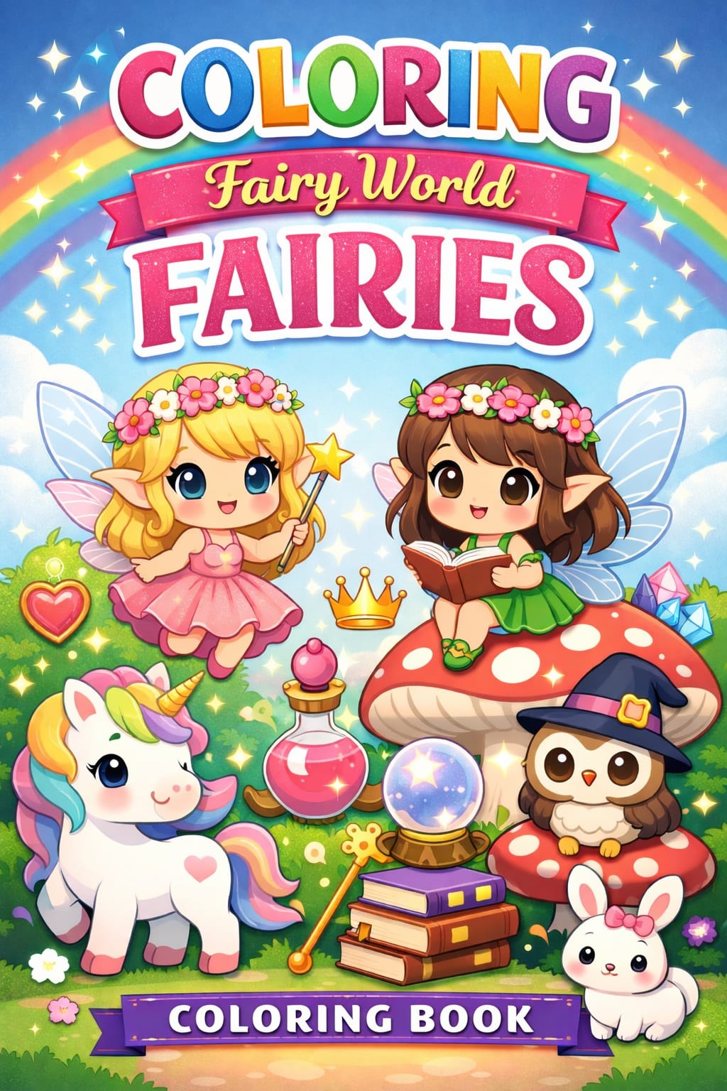 Coloring Book: Fairy World - Vale | Hotmart