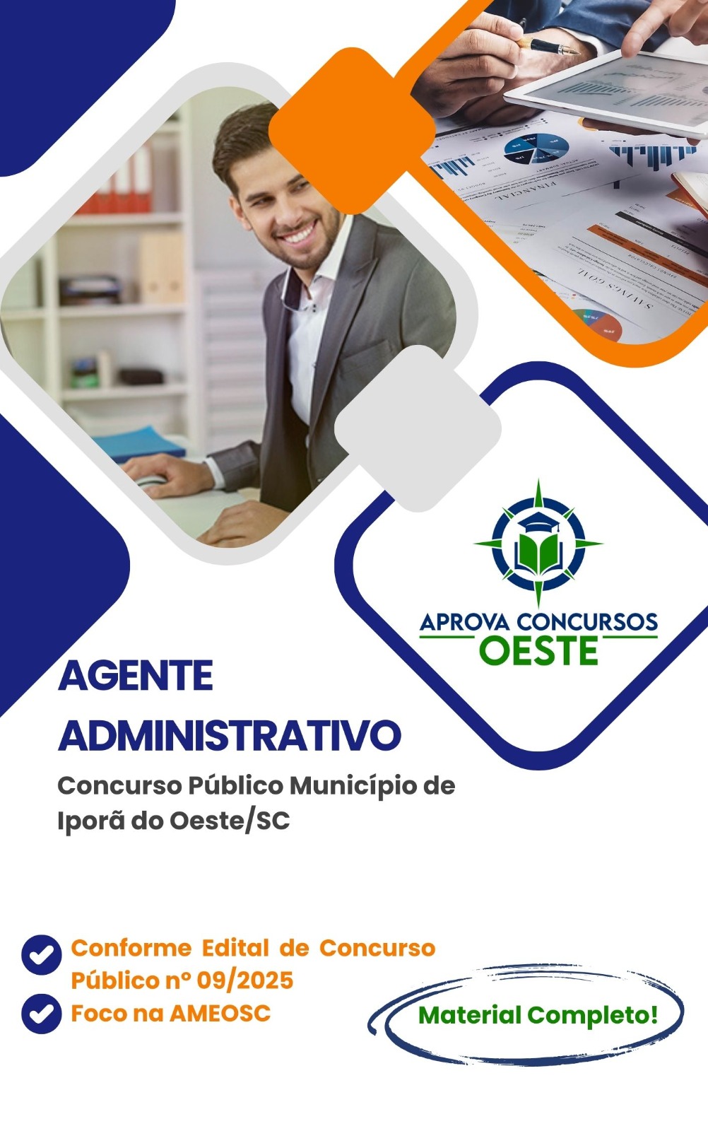 Imagem de capa para o Ebook Preparatório para o Concurso de Agente Administrativo do Município de Iporã do Oeste/SC. 