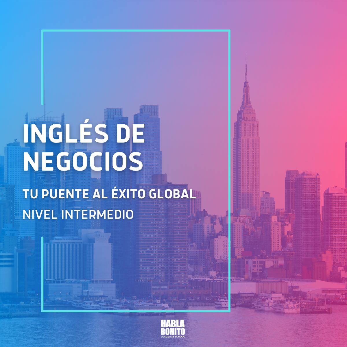 Imagen de portada para Curso online Inglés de Negocios: Tu Puente al Éxito Global (Nivel Intermedio)