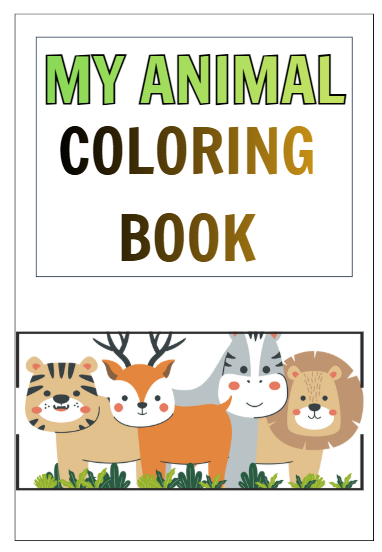 My Animal Coloring Book/ Mi libro para colorear de animales - Jimen...