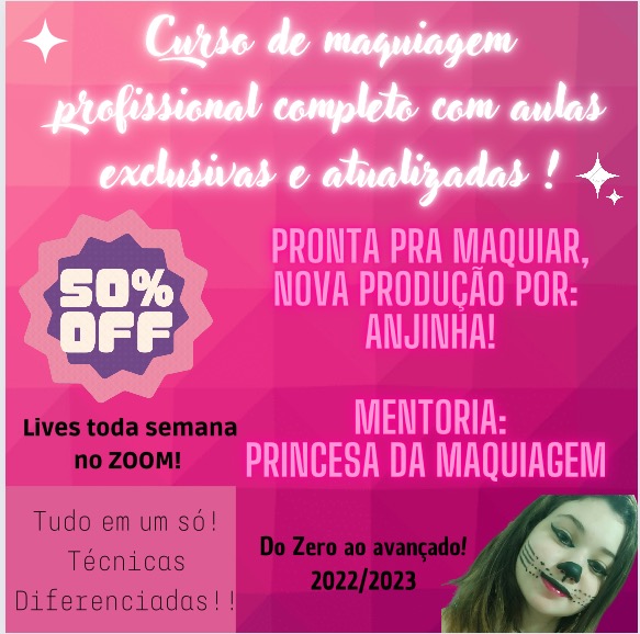 Imagem de capa para o Curso online Curso: Pronta Pra Maquiar - Por : Anjinha