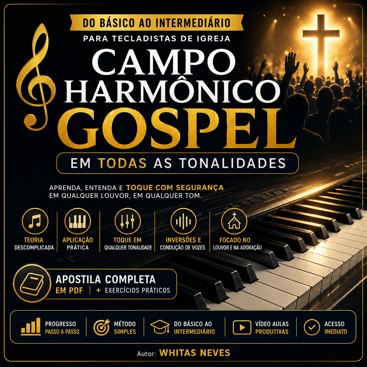 Capa do curso Campo Harmônico Gospel