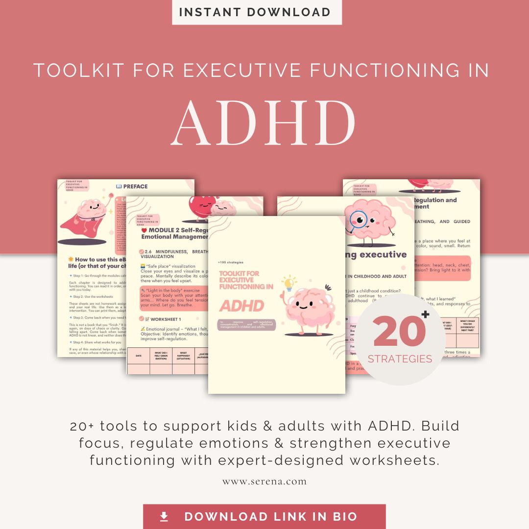 🧠 ADHD EXECUTIVE FUNCTION TOOLKIT EBOOK | Hotmart