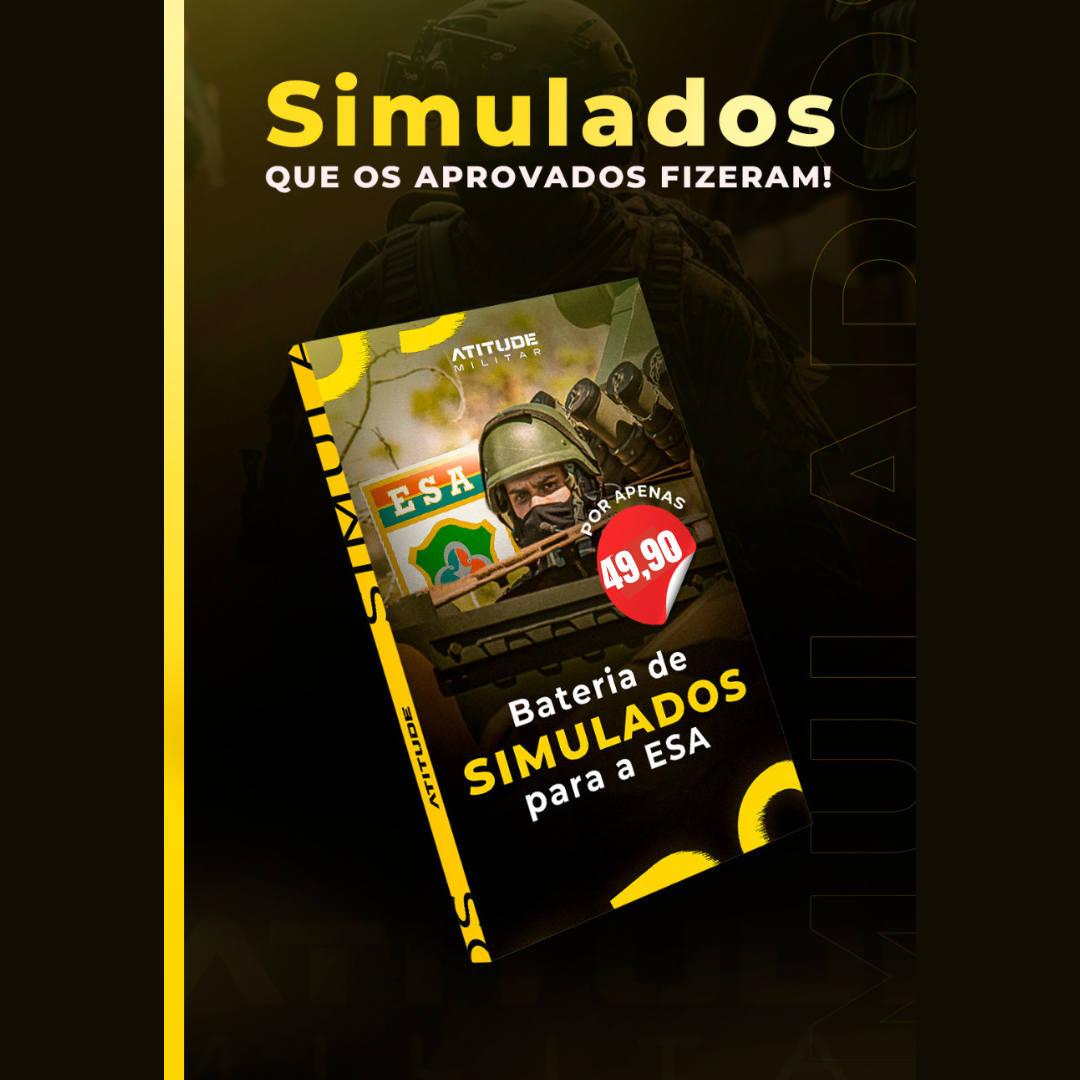 Pacote de Simulados ESA - ATITUDE MILITAR | Hotmart