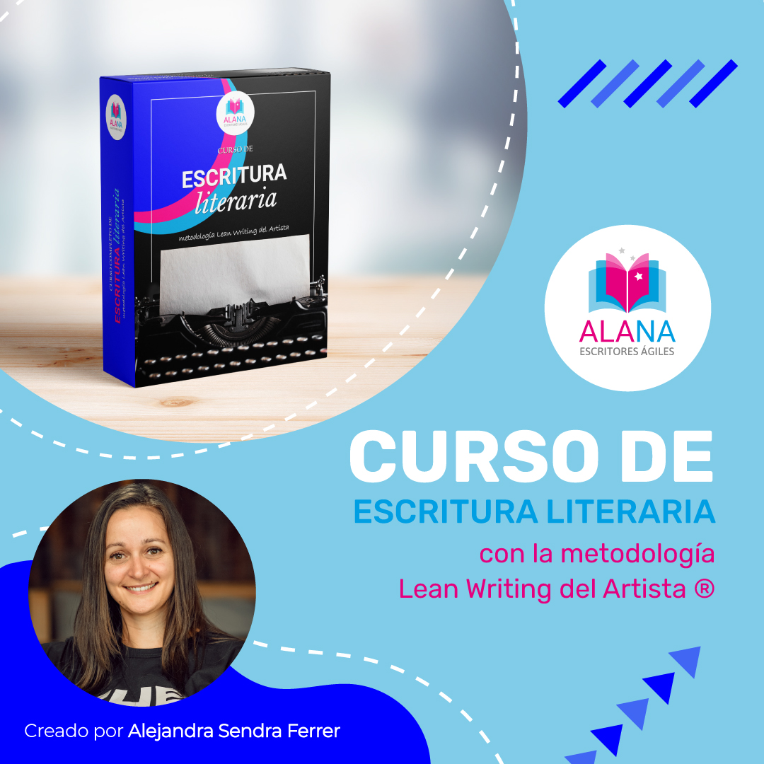 Imagen de portada para Curso online Curso de escritura literaria | Metodología Lean Writing del Artista®. Creado por Alejandra Sendra Ferrer
