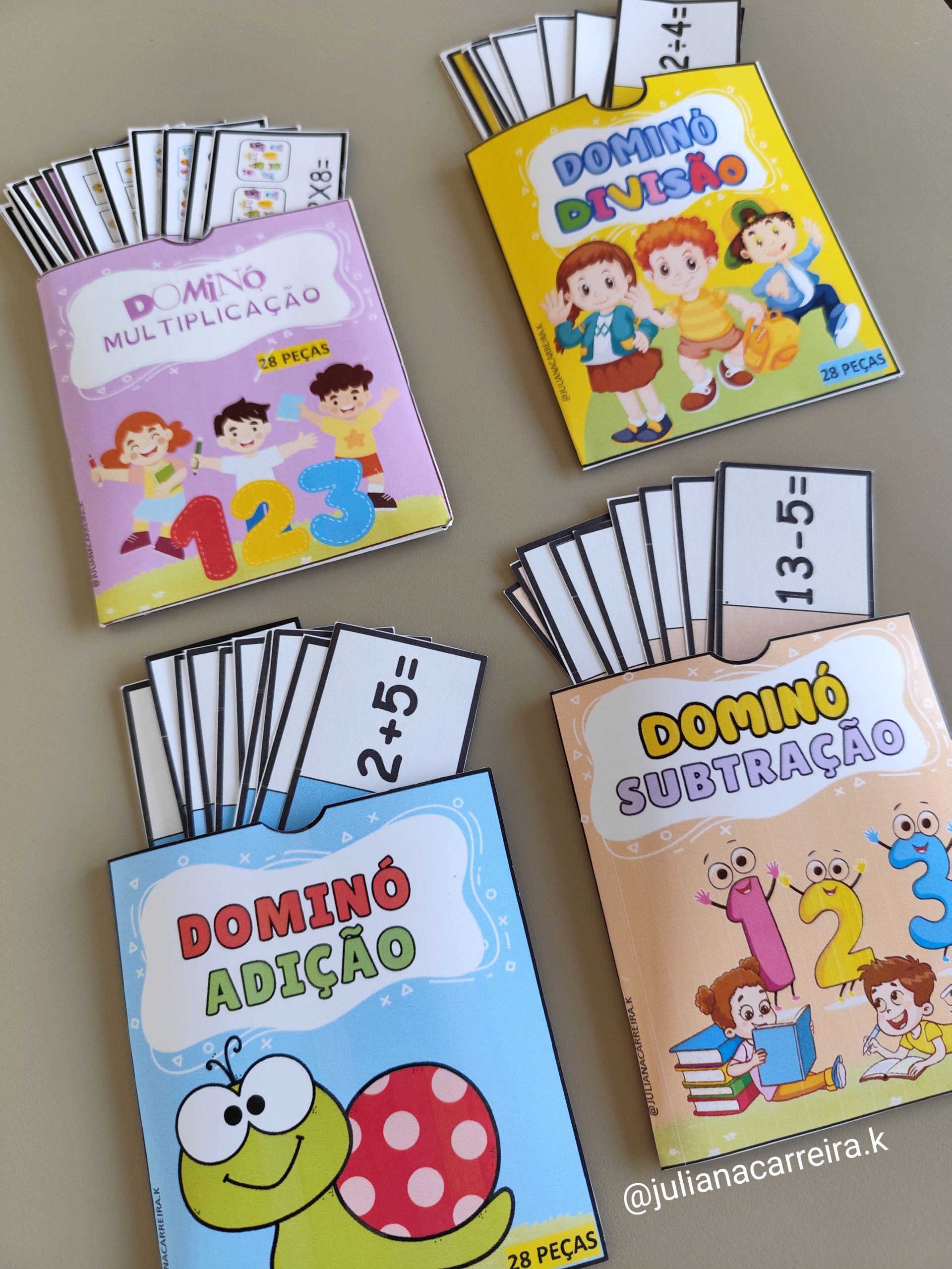 Kit Dominó 4 Operações
