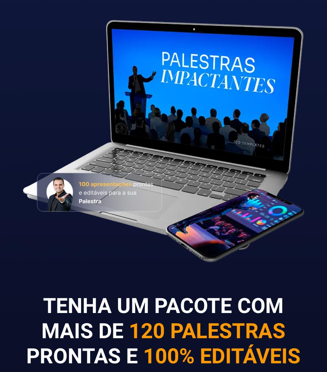 ESCOLA DE PALESTRANTES- 120 PALESTRAS PRONTAS E EDITÁVEIS E VIDEOAU...