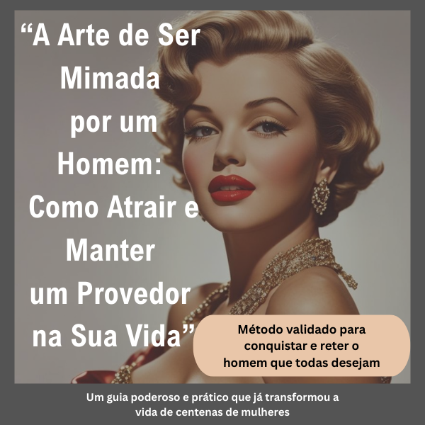 "A Arte de Ser Mimada por um Homem: Como atrair e Manter um Provedo...