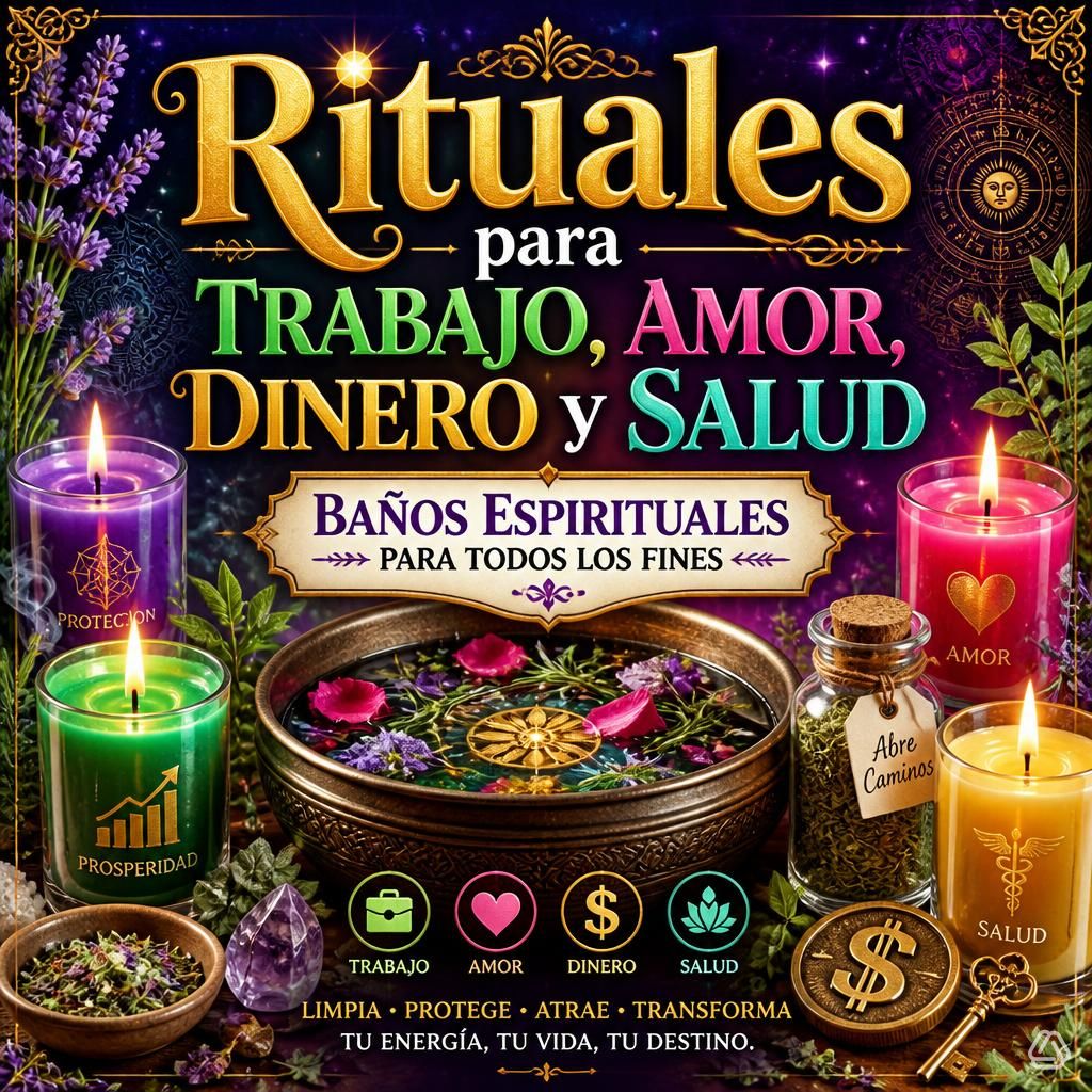 Portada del libro Rituales y Baños Espirituales