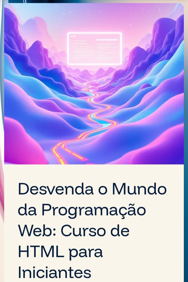 Desvenda o Mundo da Programação Web: Curso de HTML para Iniciantes