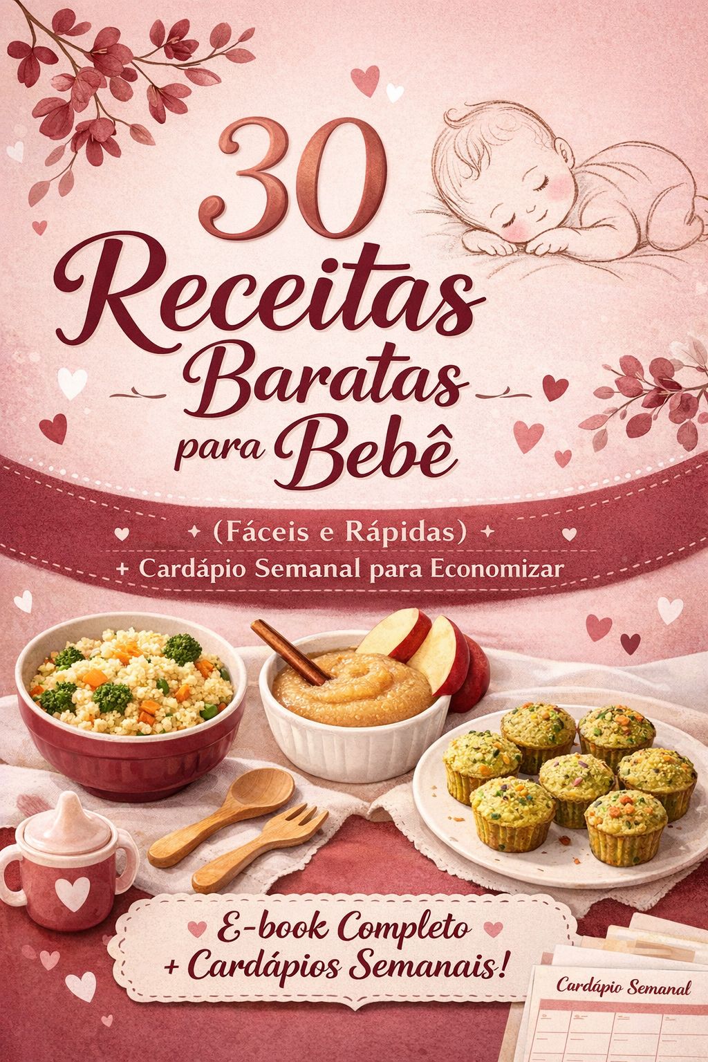 30 Receitas Baratas para Bebês (Fáceis e Rápidas) + Cardápio Semanal para Economizar