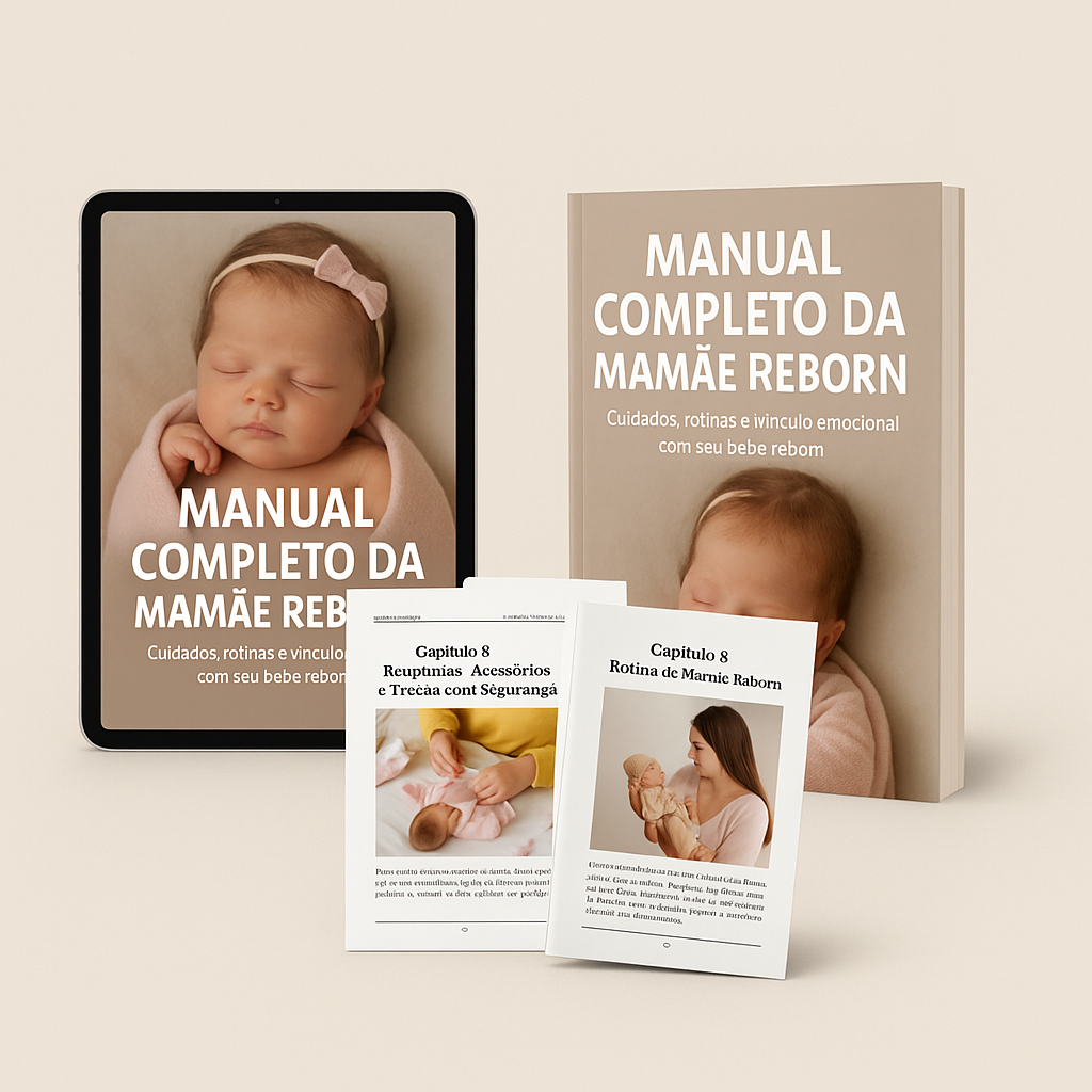 "Manual Completo da Mamãe Reborn – Cuidados, Rotinas e Vínculo Emocional com seu Bebê Reborn"